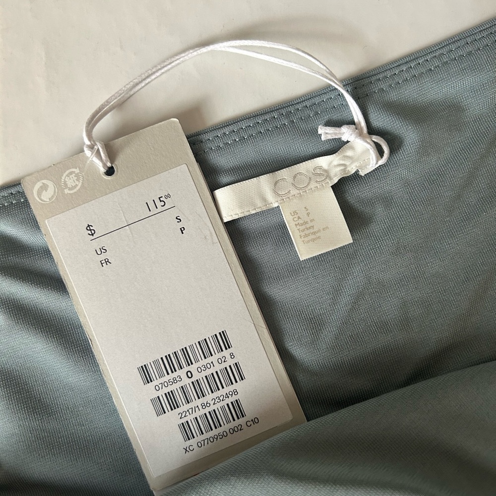 NWT COS Maxi Sleeveless Dress, Light Green, Size Small - Picture 4 of 5